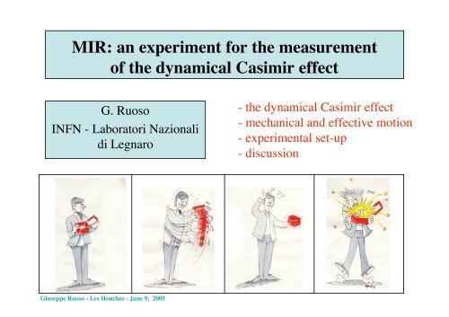 an experiment for the measurement of the dynamical Casimir effect