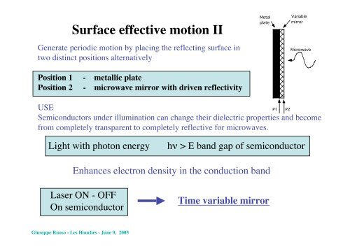 an experiment for the measurement of the dynamical Casimir effect