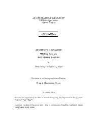 ASYMPTOTIC ANALYSIS Working Note #3 BOUNDARY LAYERS