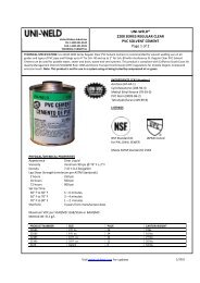 Submittal Sheet - Oatey