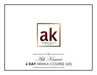 view UK course brochure - Ash Kumar Beauty Academy