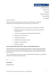 1 Peter Wallace Managing Director - Astral Pool