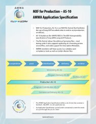 AMWA Application Specification - MXF for Production AS-10