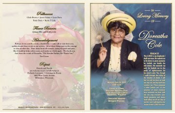 View - Funeral Programs, Memorial Products