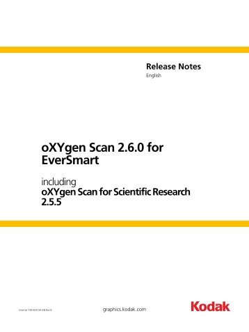 oXYgen Scan 2.6.0 for EverSmart - Kodak