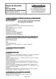 Fiche de Securite - Wintersteiger