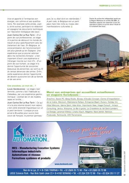 Dynamisme 208 xp - Union Wallonne des Entreprises