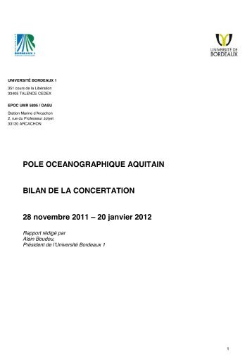 Bilan de la concertation au format PDF - Environnements et ...