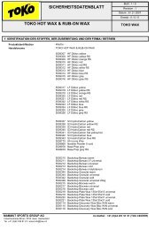 sicherheitsdatenblatt - Wintersteiger