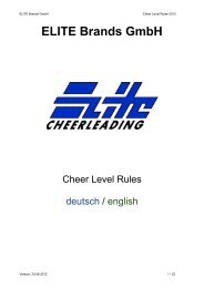 ELITE Brands GmbH - ELITE Cheerleading