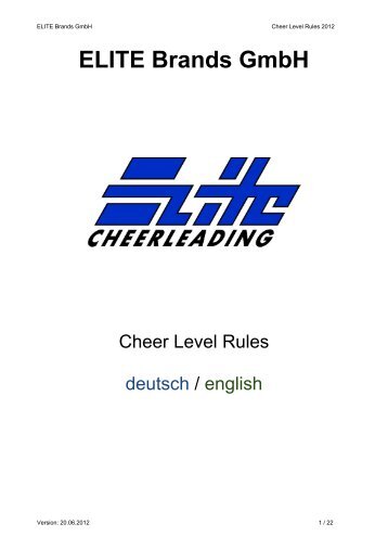 ELITE Brands GmbH - ELITE Cheerleading