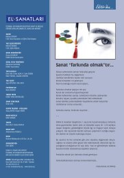 el sanatlar dergisi(7) MATBAA.indd - Ä°SMEK - Ä°stanbul BÃ¼yÃ¼kÅehir ...