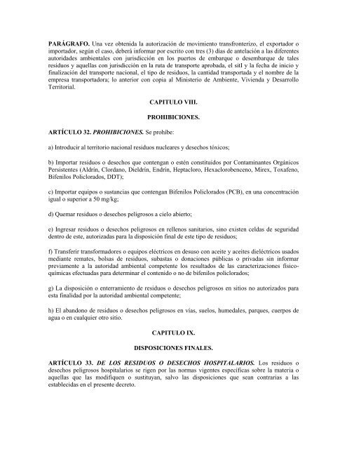 DECRETO 4741 DE 2005