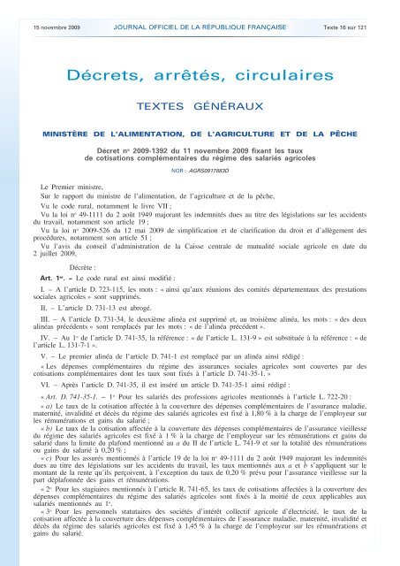 Journal officiel de la RÃ©publique franÃ§aise - Site conÃ§u par l'UNSA ...