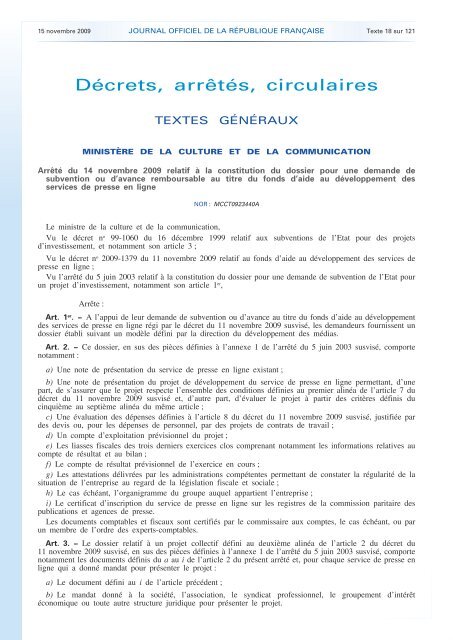 Journal officiel de la RÃ©publique franÃ§aise - Site conÃ§u par l'UNSA ...