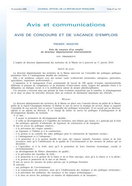 Journal officiel de la RÃ©publique franÃ§aise - Site conÃ§u par l'UNSA ...