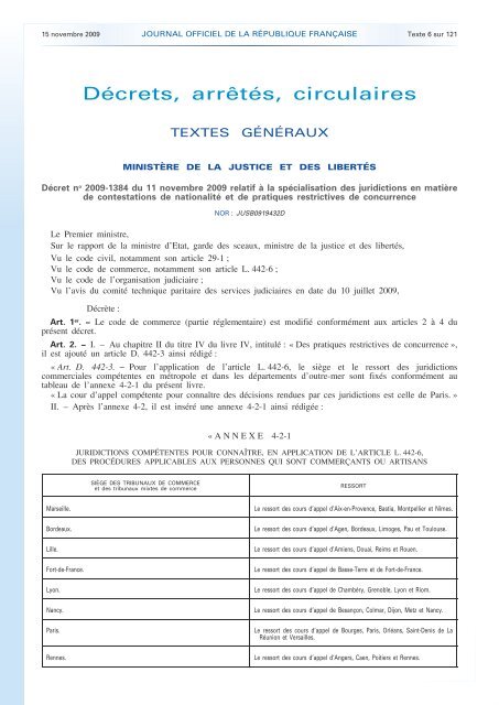 Journal officiel de la RÃ©publique franÃ§aise - Site conÃ§u par l'UNSA ...