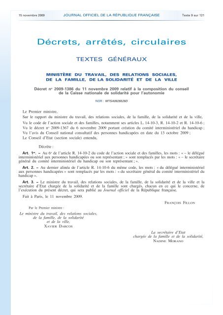 Journal officiel de la RÃ©publique franÃ§aise - Site conÃ§u par l'UNSA ...