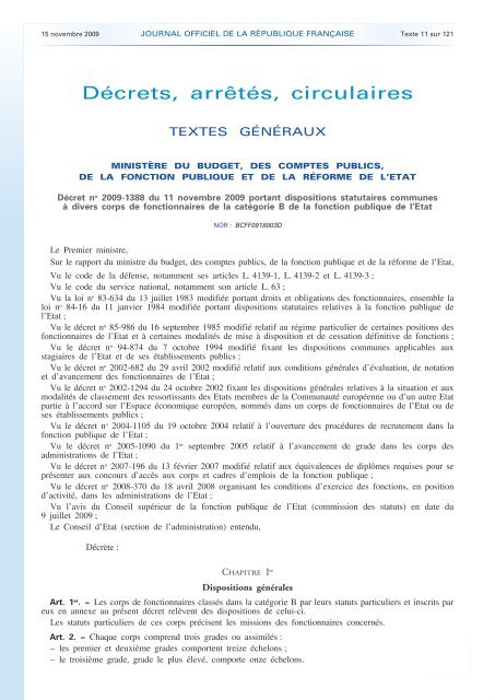 Journal officiel de la RÃ©publique franÃ§aise - Site conÃ§u par l'UNSA ...