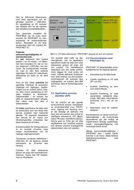 PROFINET Systembeskrivning 2009 - Profibus