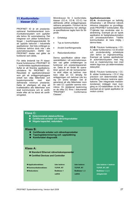 PROFINET Systembeskrivning 2009 - Profibus