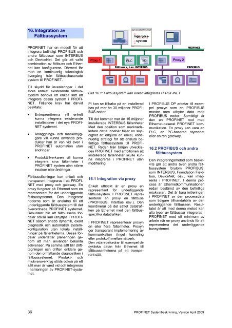 PROFINET Systembeskrivning 2009 - Profibus