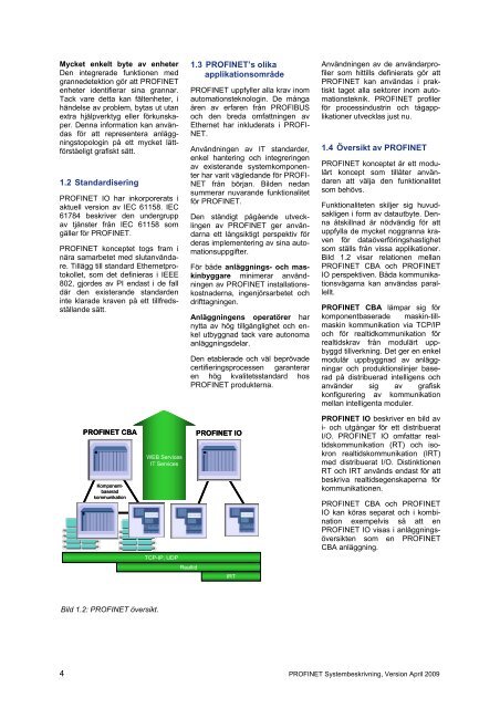 PROFINET Systembeskrivning 2009 - Profibus