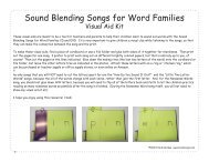 Sound Blending Songs Visual Aid - Heidi Songs