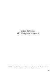 Quick Reference AP Computer Science A