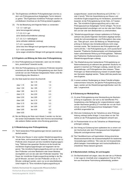 der Ostfalia Hochschule fÃ¼r angewandte Wissenschaften