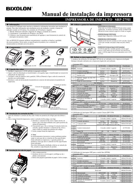 Printer Installation Guide - BIXOLON