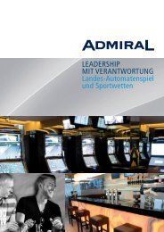 Landes-Automatenspiel und Sportwetten - Admiral-entertainment.at