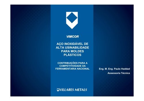 VIMCOR AÃO INOXIDÃVEL DE ALTA ... - Villares Metals