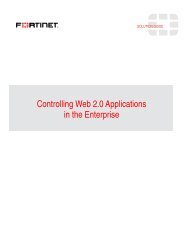 Controlling Web 2.0 Applications in the Enterprise - Fortinet