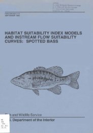 habitat suitability index models and instream flow suitability curves