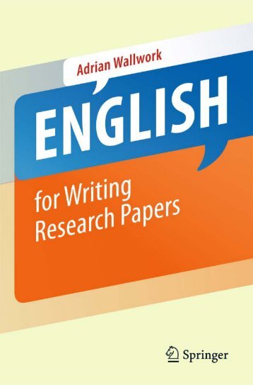 adrian wallwork english for writing research papers adrian wallwork english for writing research papers