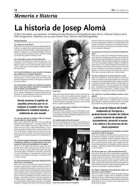 PeriÃ³dico "cnt" - 371 Octubre 2010