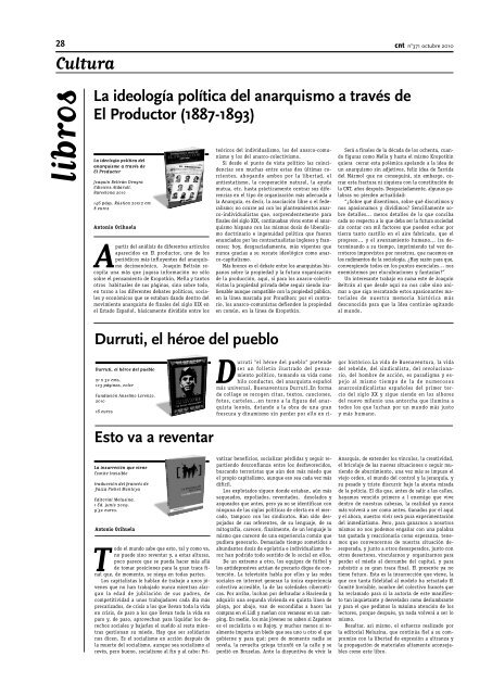 PeriÃ³dico "cnt" - 371 Octubre 2010