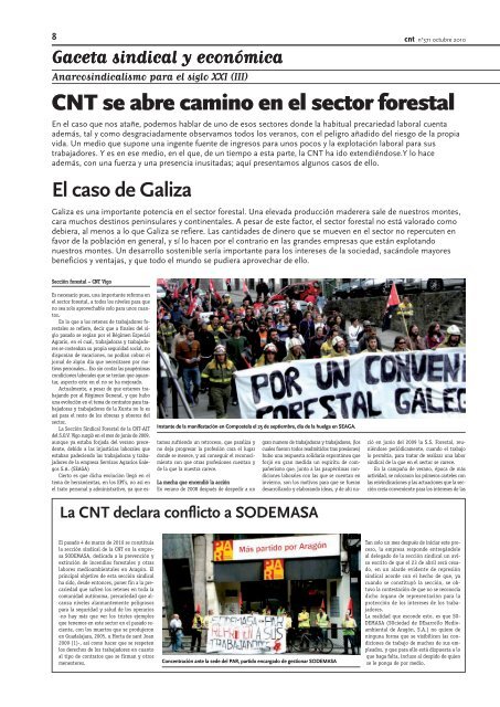 PeriÃ³dico "cnt" - 371 Octubre 2010