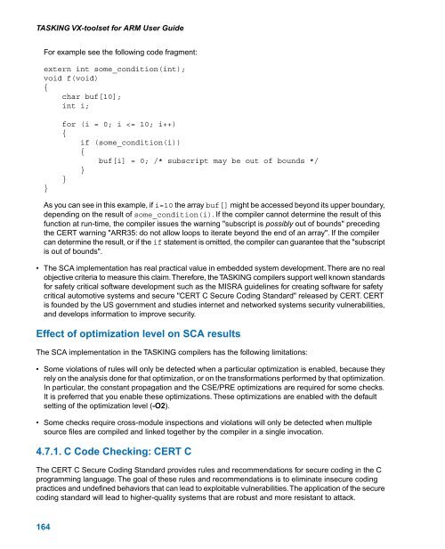 TASKING VX-toolset for ARM User Guide