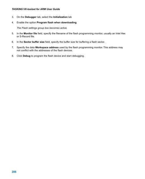 TASKING VX-toolset for ARM User Guide