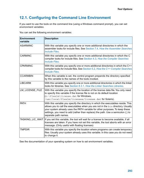 TASKING VX-toolset for ARM User Guide