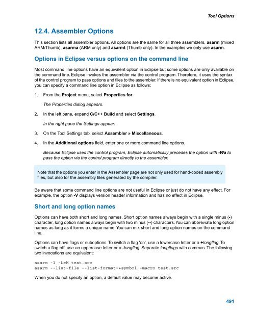 TASKING VX-toolset for ARM User Guide