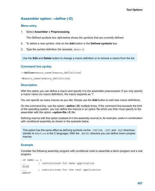 TASKING VX-toolset for ARM User Guide