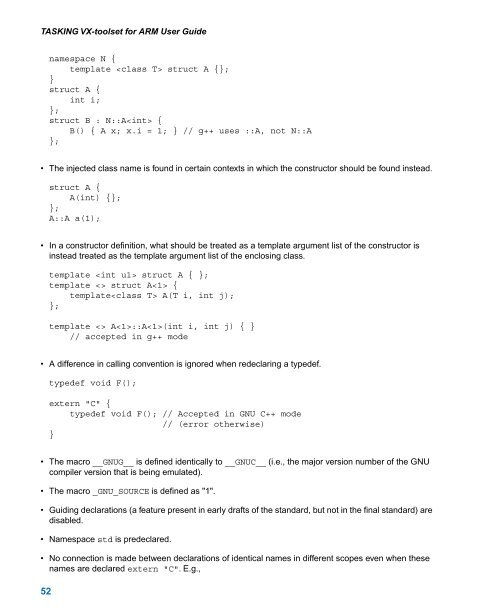 TASKING VX-toolset for ARM User Guide