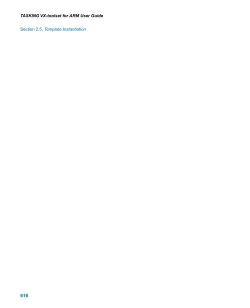 TASKING VX-toolset for ARM User Guide