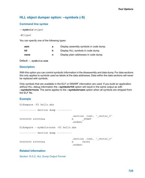 TASKING VX-toolset for ARM User Guide