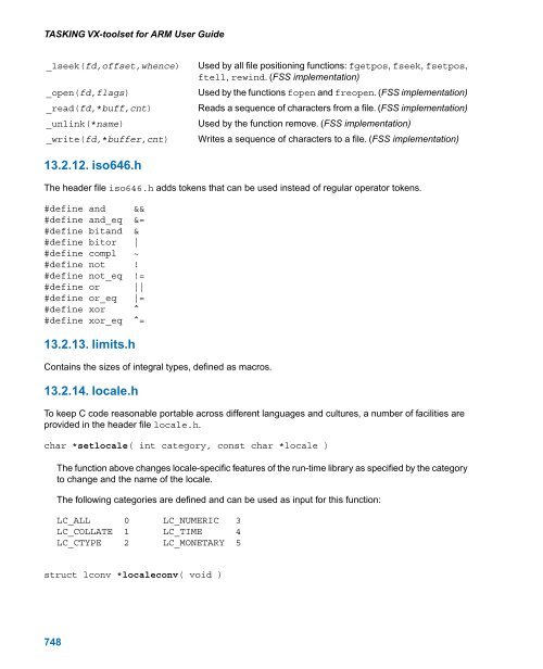 TASKING VX-toolset for ARM User Guide