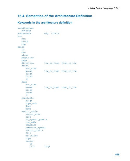 TASKING VX-toolset for ARM User Guide