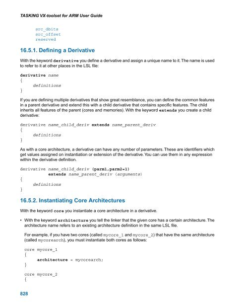 TASKING VX-toolset for ARM User Guide